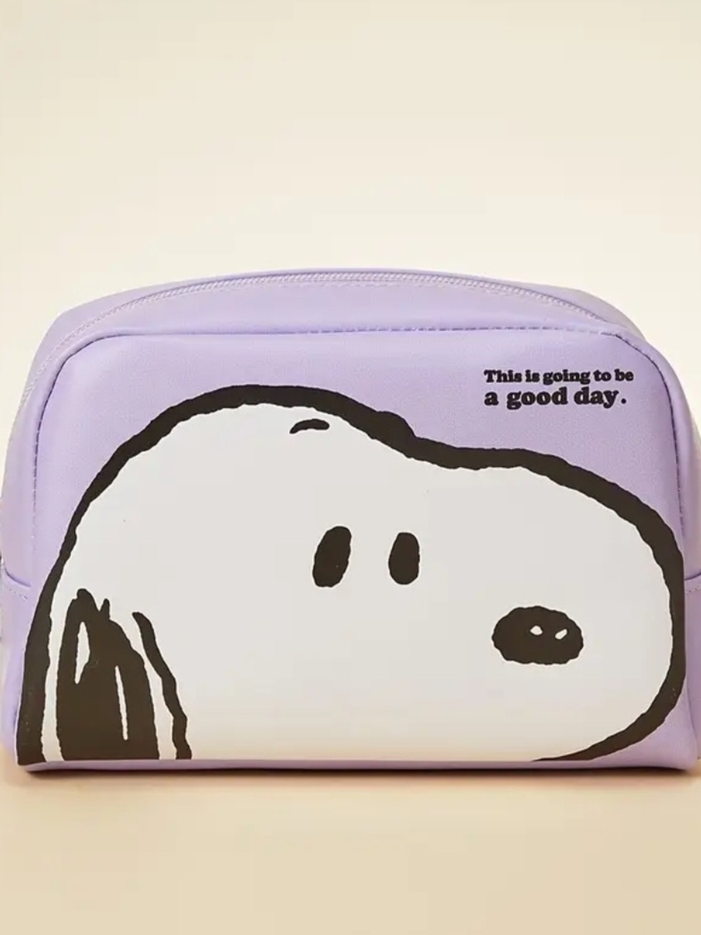 Snoopy Cosmetic Bag Peanuts Pouch Travel Organizer Cute Zipper Toiletry Bag Gift